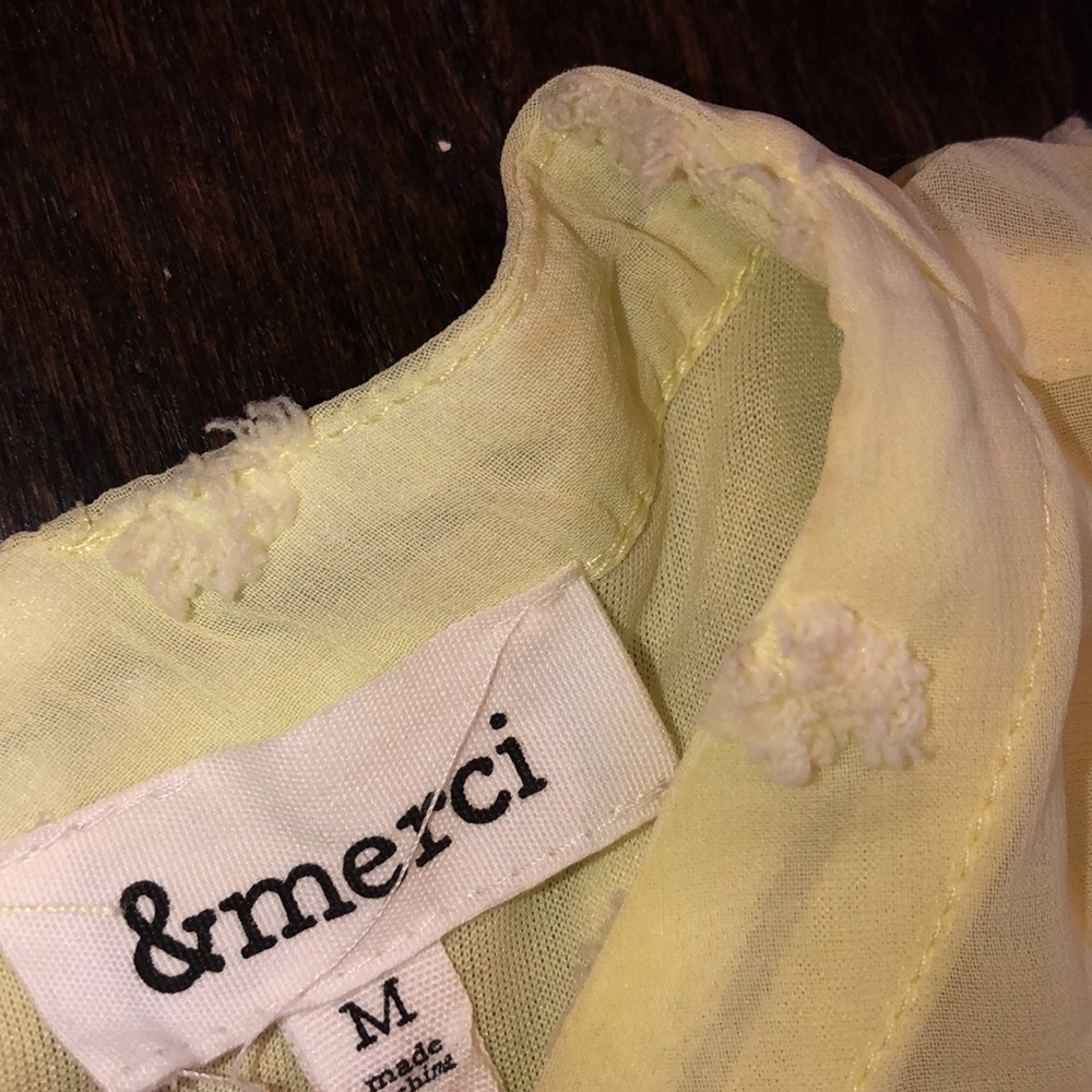 &Merci yellow boho dress size medium - Picture 4 of 9
